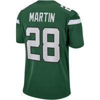 Men's Nike Curtis Martin Gotham Green New York Jets Game Retired Player Jersey