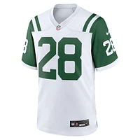 Maillot de match classique pour joueur retraité alternatif des New York Jets Nike Curtis Martin blanc homme