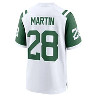 Maillot de match classique pour joueur retraité alternatif des New York Jets Nike Curtis Martin blanc homme