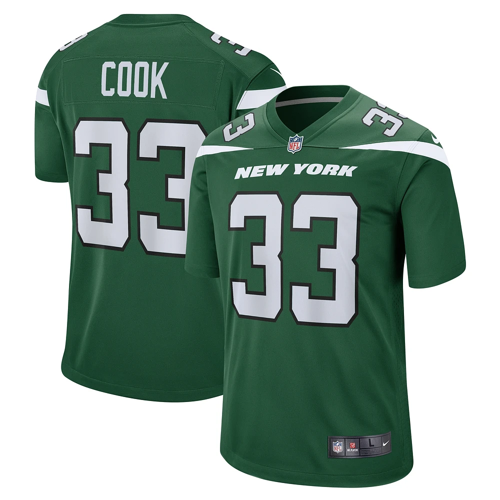 Maillot Nike Dalvin Cook Gotham Green New York Jets Game Player pour homme