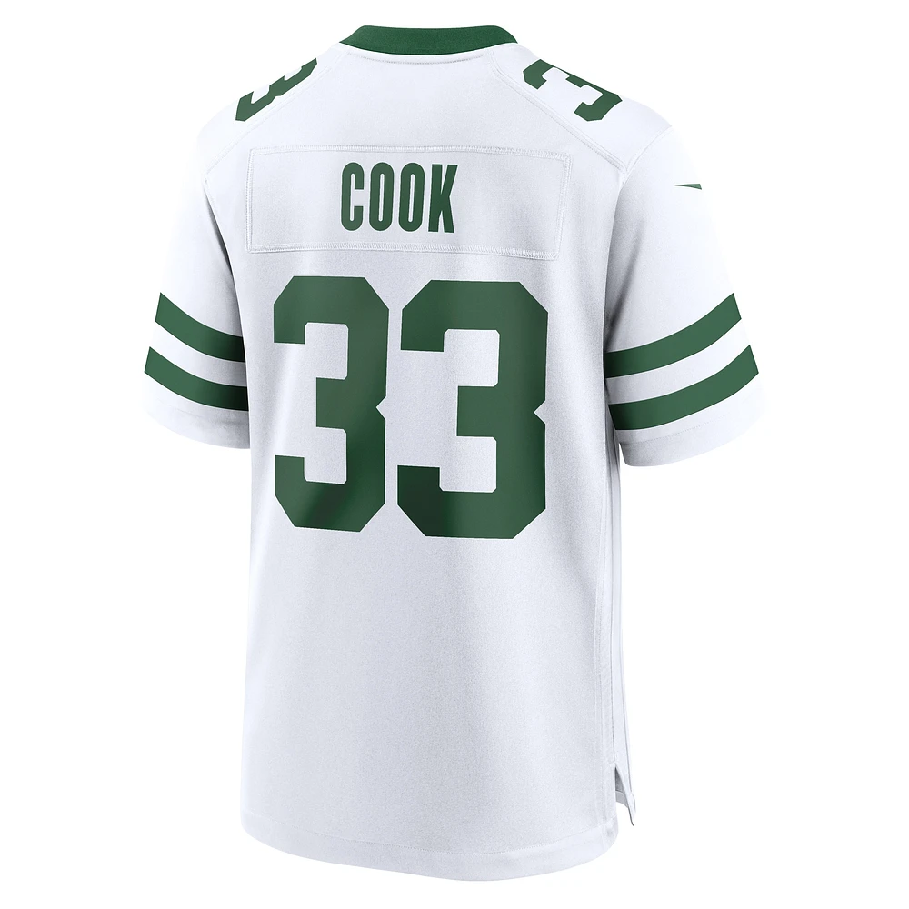 Maillot de joueur Nike Dalvin Cook pour hommes, blanc, New York Jets Legacy Player