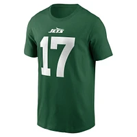 T-shirt Nike Davante Adams pour homme avec nom et numéro des New York Jets, vert