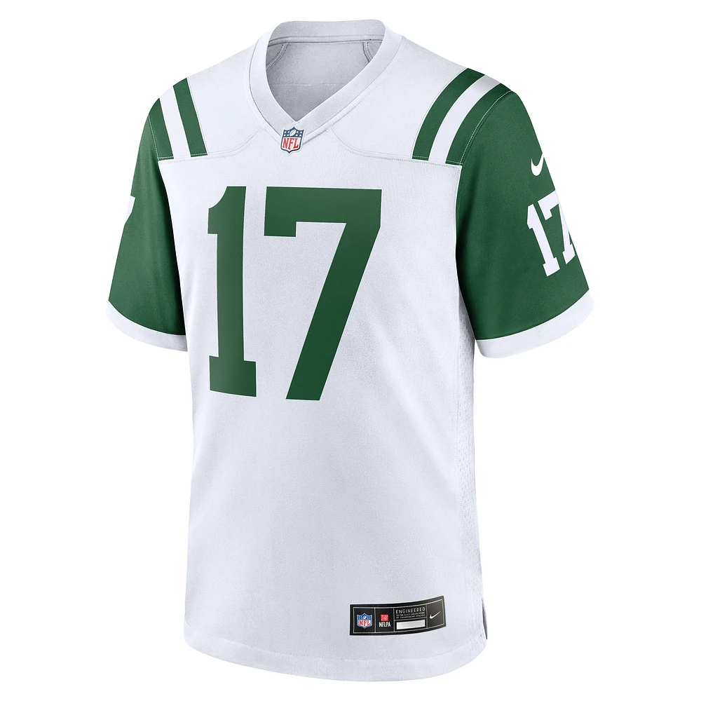 Maillot de jeu alternatif classique Nike Davante Adams New York Jets blanc pour homme