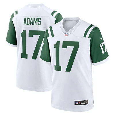 Maillot de jeu alternatif classique Nike Davante Adams New York Jets blanc pour homme