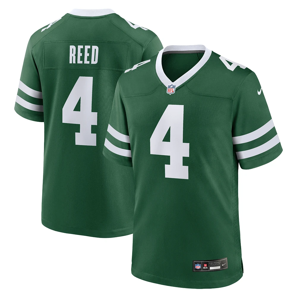 Nike D.J. pour homme Maillot de match Reed Legacy Green New York Jets