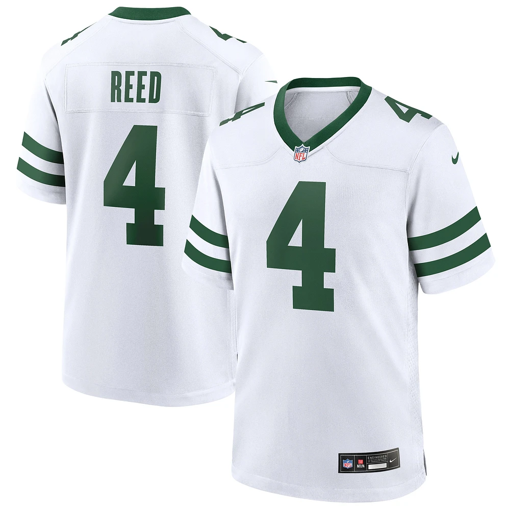 Maillot de match Nike D.J. Reed Legacy blanc pour homme des New York Jets