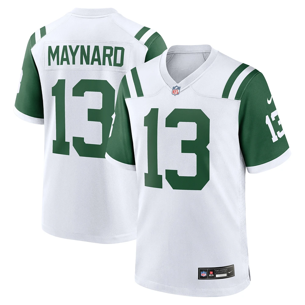 Maillot de match joueur retraité alternatif classique des Jets New York Nike Don Maynard blanc pour homme