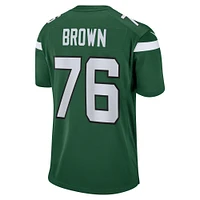 Men's Nike Duane Brown Gotham Green New York Jets Team Game Jersey