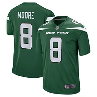 Maillot de match des New York Jets Nike Elijah Moore Gotham vert pour homme