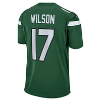 Maillot de match joueur Nike Garrett Wilson vert New York Jets pour homme