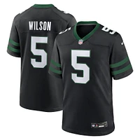 Maillot de jeu alternatif Nike Garrett Wilson Legacy pour hommes, noir, New York Jets