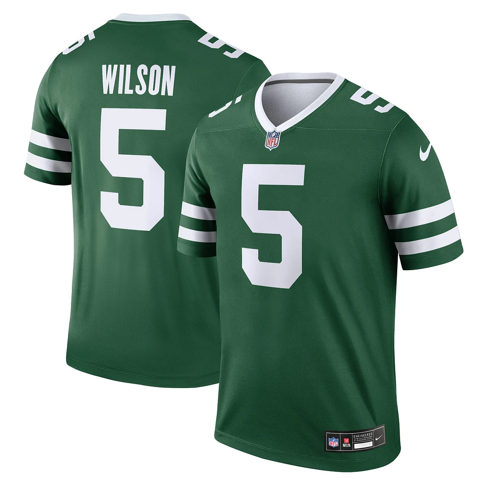 Men's Nike Garrett Wilson Legacy Green New York Jets Legend Player Performance Top