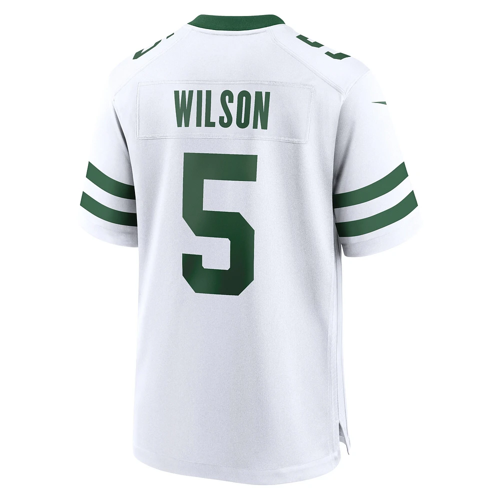 Maillot de match Nike Garrett Wilson Legacy pour hommes, blanc, New York Jets