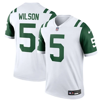 Men's Nike Garrett Wilson White New York Jets Alternate Legend Jersey