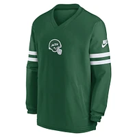 Men's Nike  Green New York Jets 2023 Sideline V-Neck Pullover Windshirt