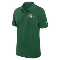 Polo Nike Sideline Performance vert New York Jets 2024/25 pour homme