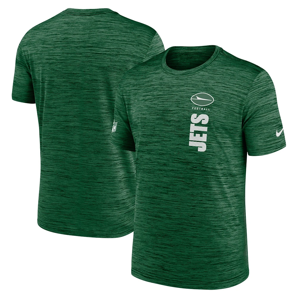 T-shirt Nike Performance Sideline Velocity 2024 pour homme, vert, New York Jets