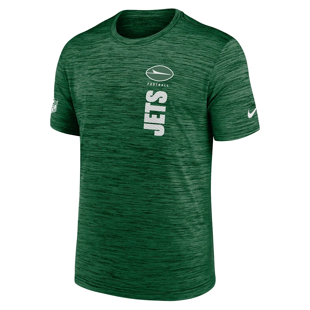 T-shirt Nike Performance Sideline Velocity 2024 pour homme, vert, New York Jets