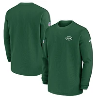 Men's Nike Green New York Jets Alternate Logo Coach Long Sleeve Top