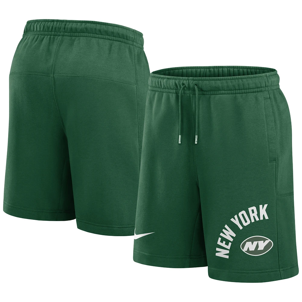 Short de kicker arqué Nike New York Jets pour homme vert