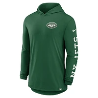 Sweat à capuche Nike vert New York Jets Blitz pour homme