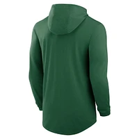 Sweat à capuche Nike vert New York Jets Blitz pour homme