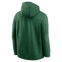 Men's Nike Green New York Jets Club Logo Pullover Hoodie