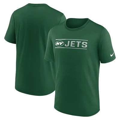 T-shirt Nike New York Jets Exceed Performance vert pour homme