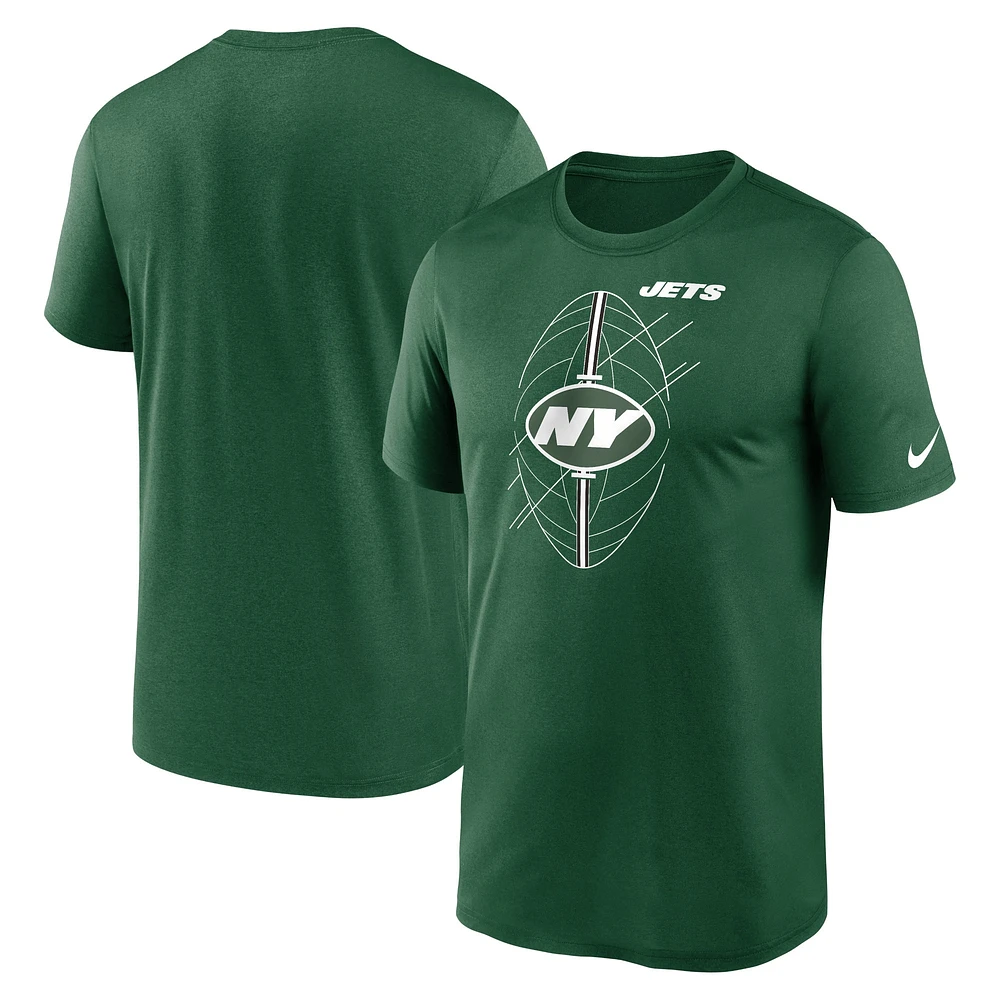 T-shirt de performance Nike New York Jets Legend Icon vert pour homme