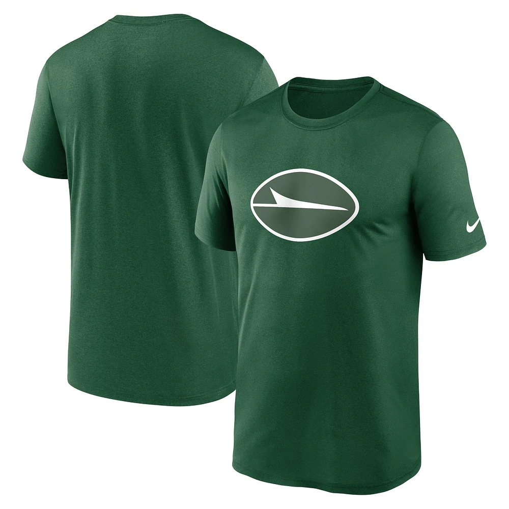 T-shirt Nike vert New York Jets Legend Logo Performance pour homme