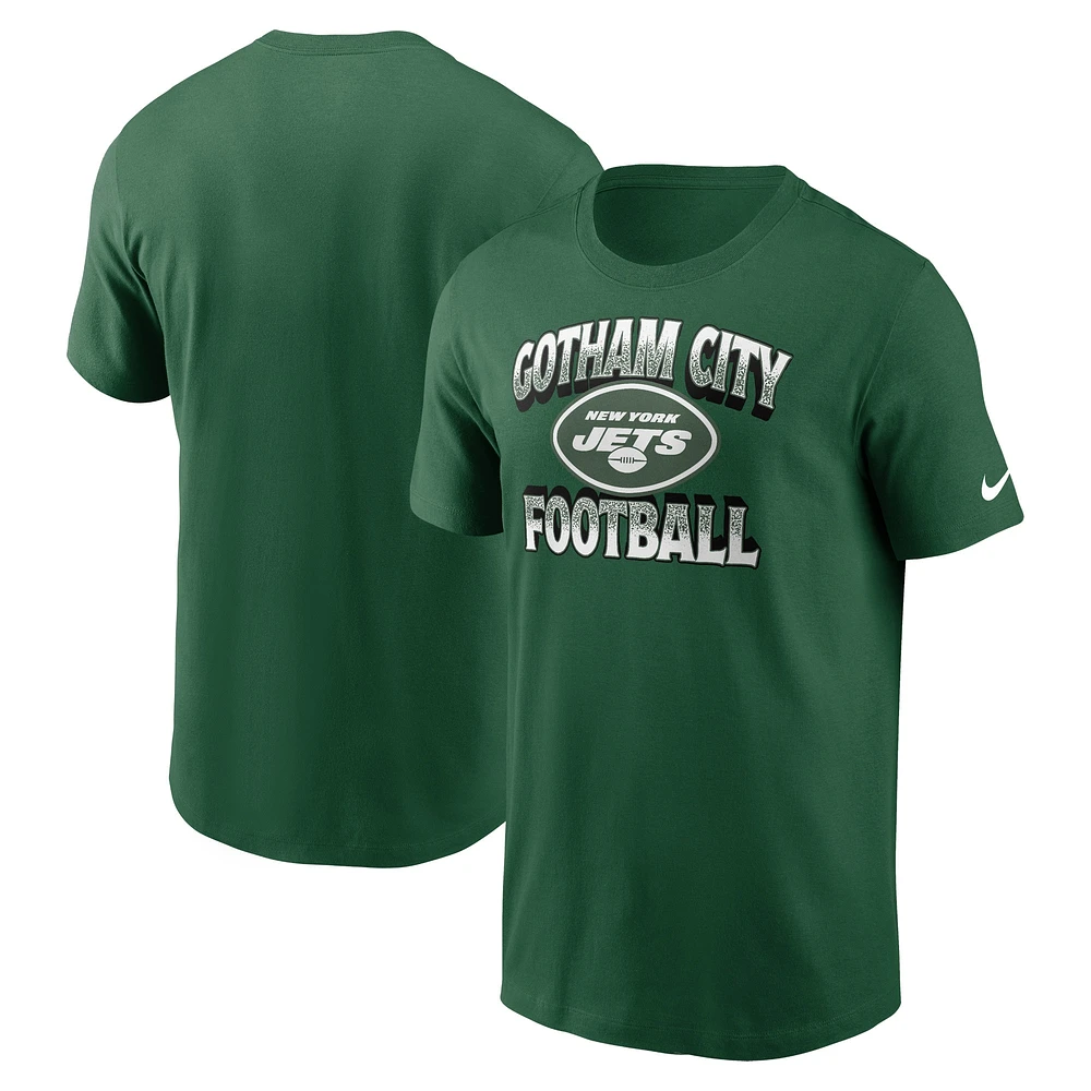 T-shirt local Nike vert New York Jets pour hommes