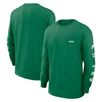 Men's Nike Green New York Jets Rewind Heavy Max 90 Pocket Long Sleeve T-Shirt