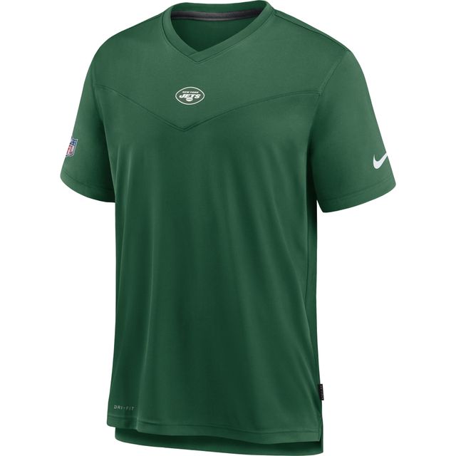 T-shirt à encolure en V pour homme Nike New York Jets Sideline Coaches vert