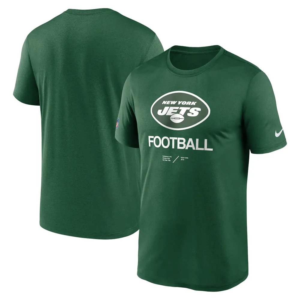 T-shirt Nike New York Jets Sideline Infograph Performance vert pour homme