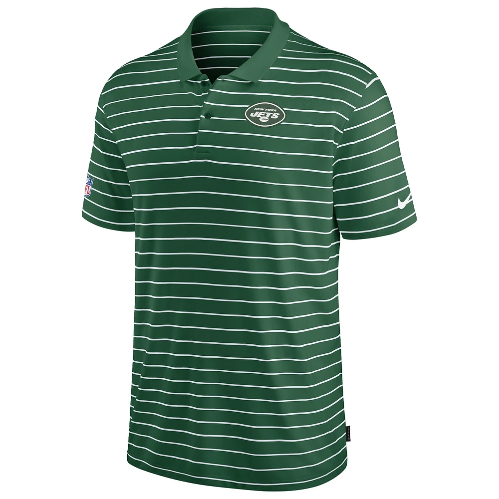 Polo Nike Green New York Jets Sideline Lock Up Victory Performance pour homme