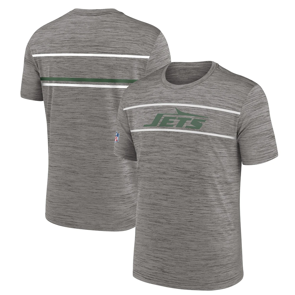 Men's Nike  Heather Charcoal New York Jets Legacy Sideline Performance T-Shirt