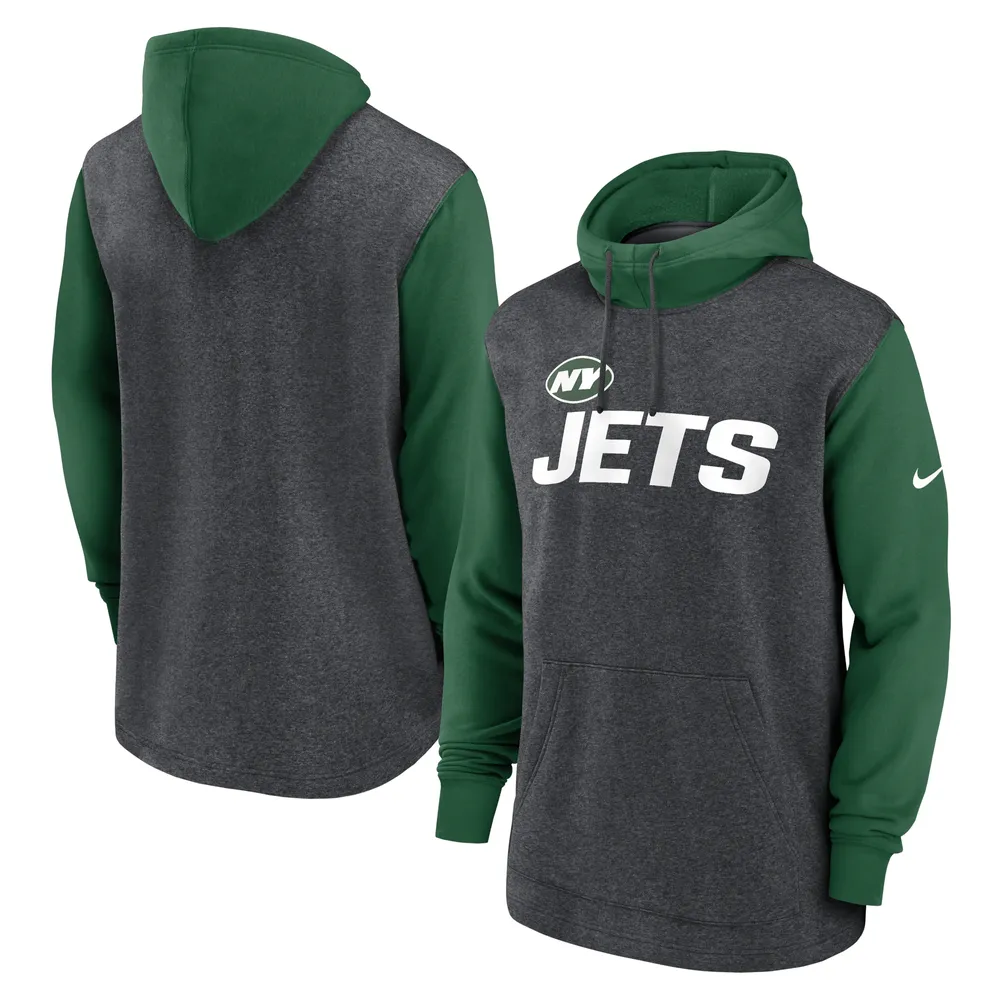 Lids New York Jets Nike Surrey Legacy Pullover Hoodie - Heathered