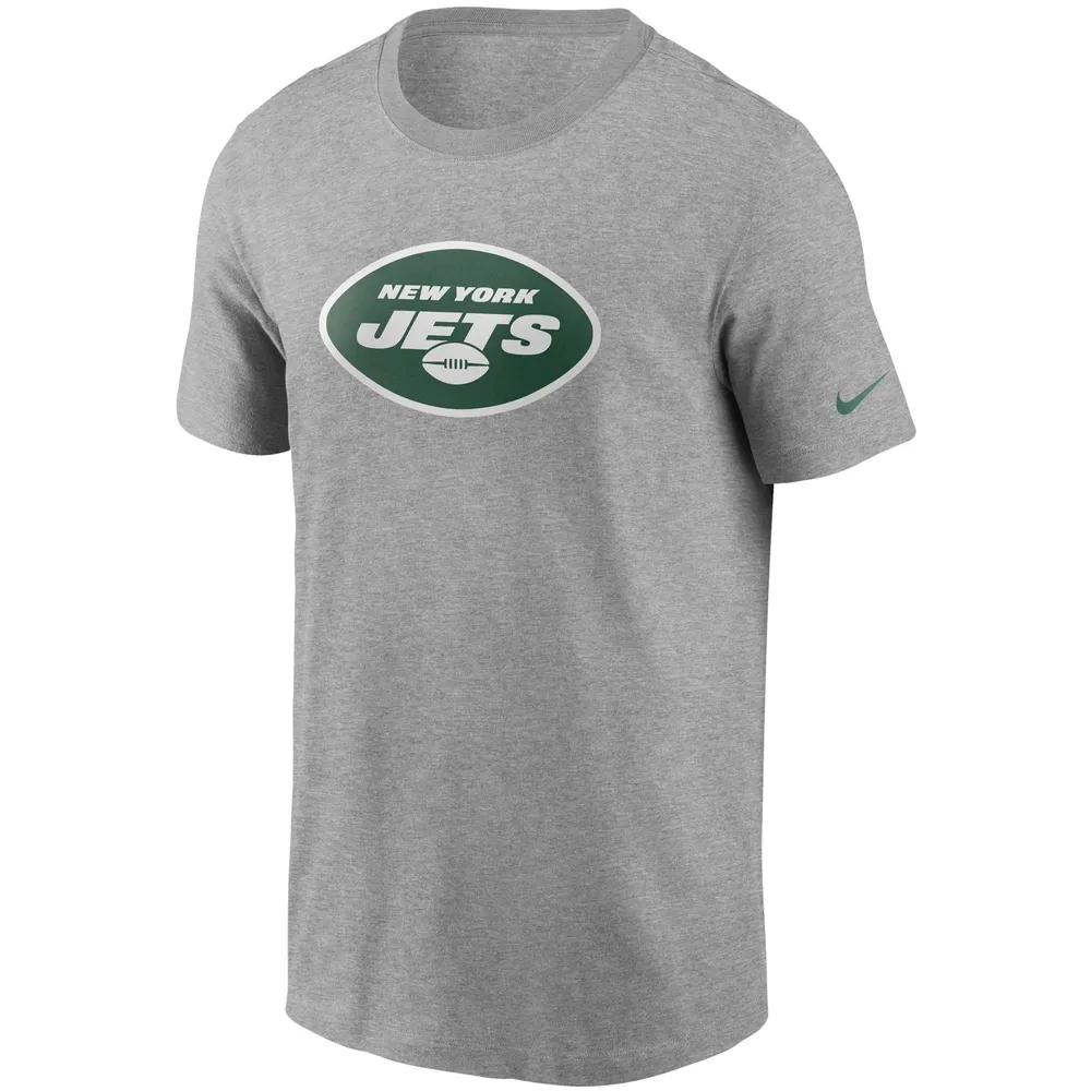 T-shirt Nike gris chiné avec logo principal des New York Jets pour homme