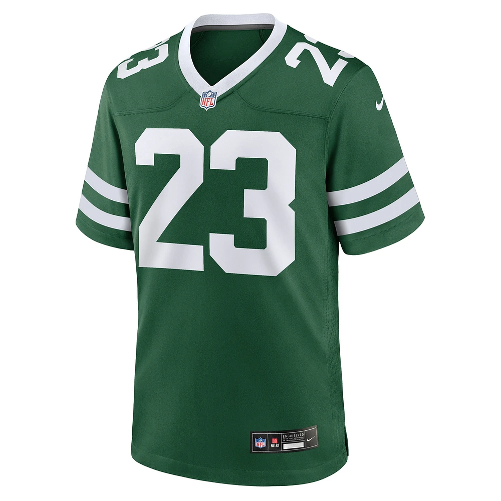 Maillot de match Nike Isaiah Oliver Legacy Green pour homme des New York Jets