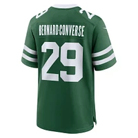 Men's Nike Jarrick Bernard-Converse Legacy Green New York Jets Team Game Jersey