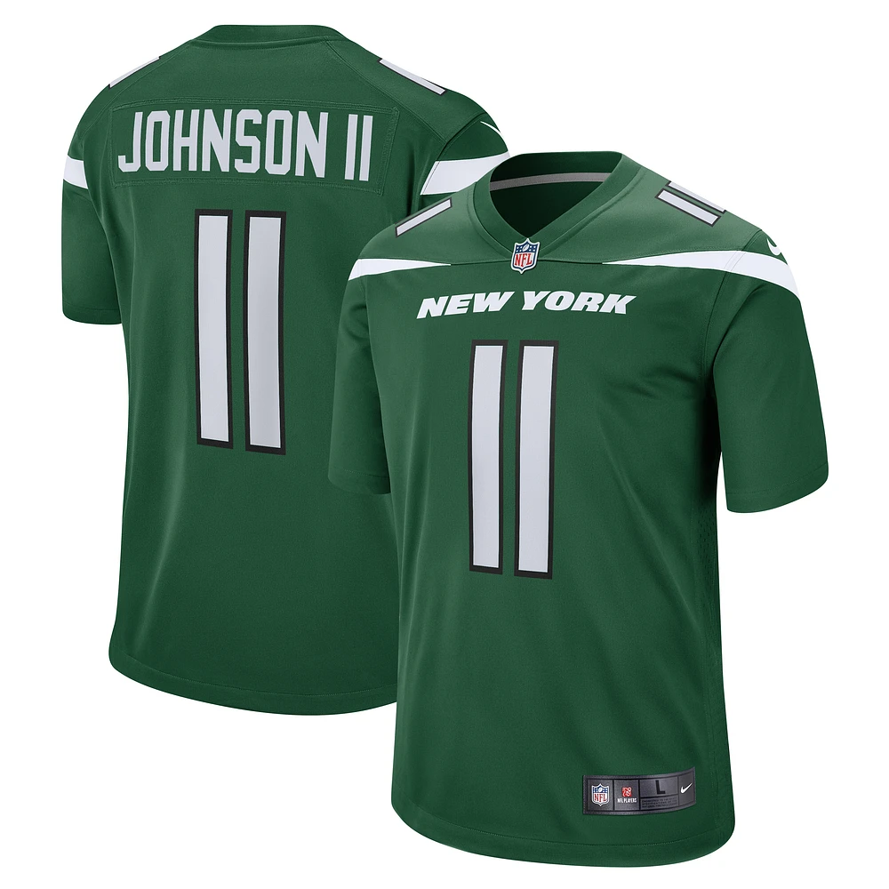 Maillot de match Nike Jermaine Johnson II Gotham vert New York Jets pour homme