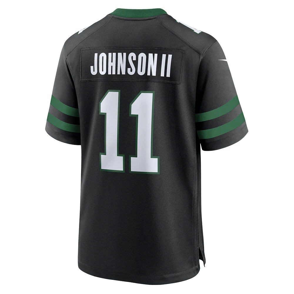 Men's Nike Jermaine Johnson II Legacy Black New York Jets Alternate Game Jersey