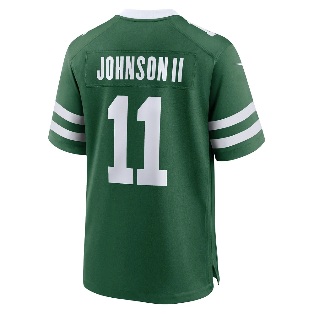 Men's Nike Jermaine Johnson II Legacy Green New York Jets Game Jersey