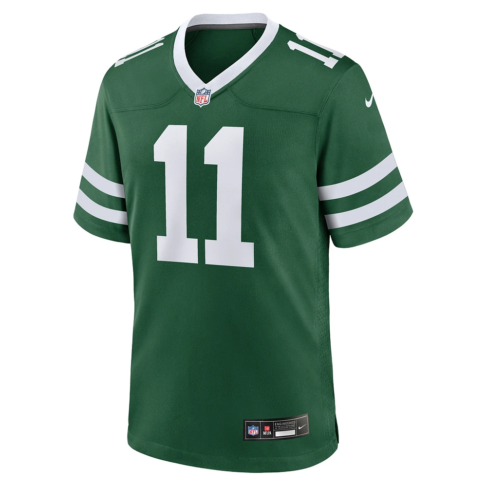 Men's Nike Jermaine Johnson II Legacy Green New York Jets Team Game Jersey