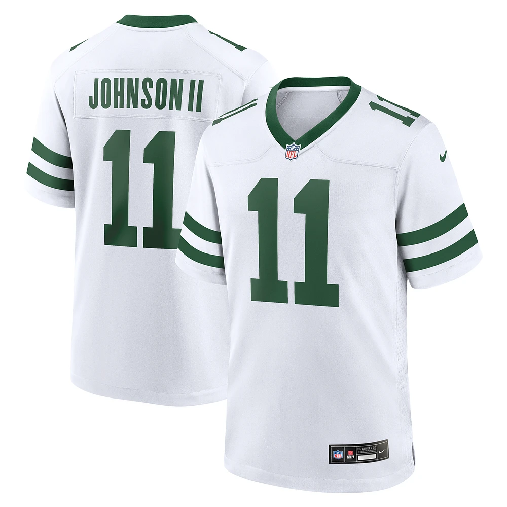 Homme Nike Jermaine Johnson II Spotlight Blanc New York Jets Alternate Game Jersey