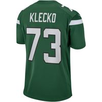 Men's Nike Joe Klecko Gotham Green New York Jets Game Retired Player Jersey