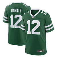 Maillot de match Nike Joe Namath Legacy vert New York Jets pour homme