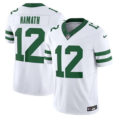 Nike Joe Namath Legacy pour homme Blanc New York Jets Vapor F.U.S.E. Maillot limité