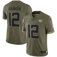 Men's Mitchell & Ness Joe Namath Green New York Jets Authentic Retired  Player Jersey