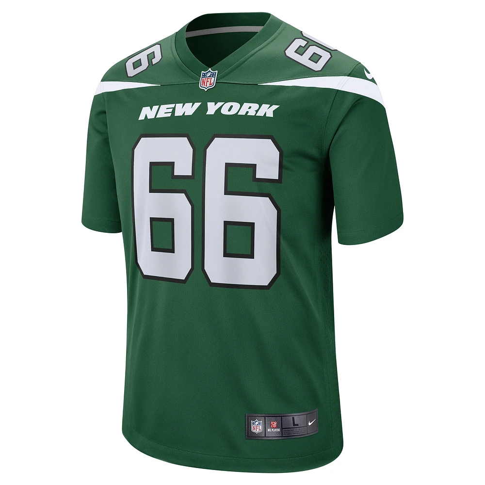 Maillot de match Nike Joe Tippmann Gotham vert New York Jets pour homme